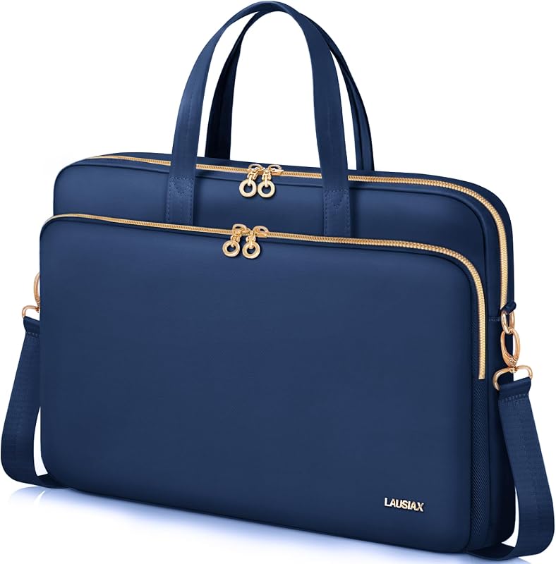 Laptop Bag Case for Women Men Messenger Briefcase Bag, 15.6 16 Inch | Compatible with MacBook Pro M5/HP OmniBook Omen Envy/Dell Pro Inspiron/Lenovo Yoga IdealPad, Carrying Computer Bag, Blue