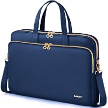 Laptop Case Bag Women Men Computer Sleeve Compatible with MacBook/Dell/HP/Acer/ASUS, Waterproof Shoulder Carrying Briefcase, Blue, 15.6-16 Inch