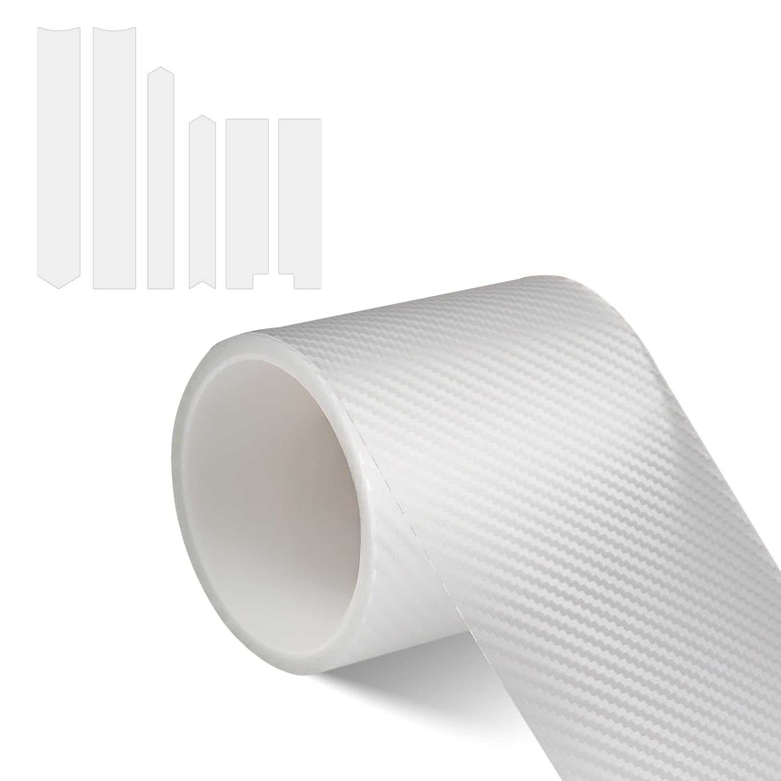 Protector Parachoques Coche, 10cm x 3m Vinilo Protector Bicicleta, Vinilo Fibra Carbono Para Moto, Adhesivo Protector para Marco de Bicicleta, Anti-Arañazos, para MTB, E-Bike