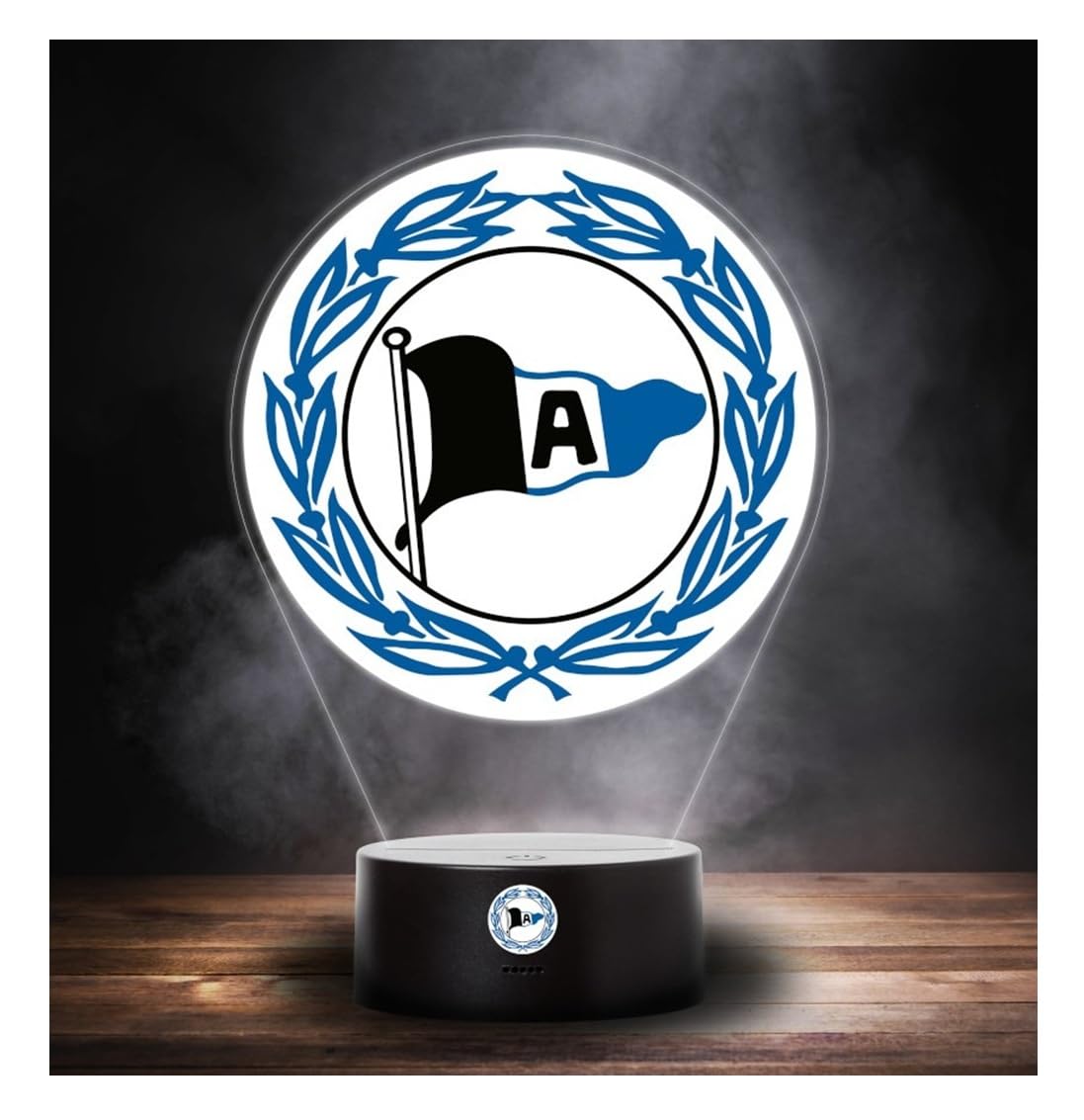 DSC ARMINIA BIELEFELD LED Lampe Logo Leuchte Nachtlicht + Lesezeichen Wir