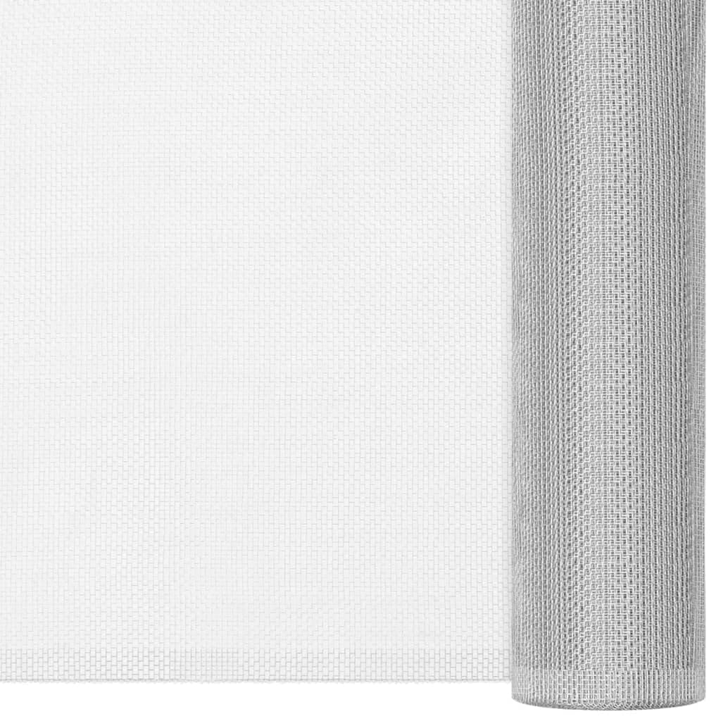 Aluminium-Fliegengitter 80x1000 cm, Insektenschutzgitter aus Aluminiumgewebe, rostfreies Netz für Fenster und Türen, zuschneidbar, ideal für Heimwerker und Kleintiergehege, Silber