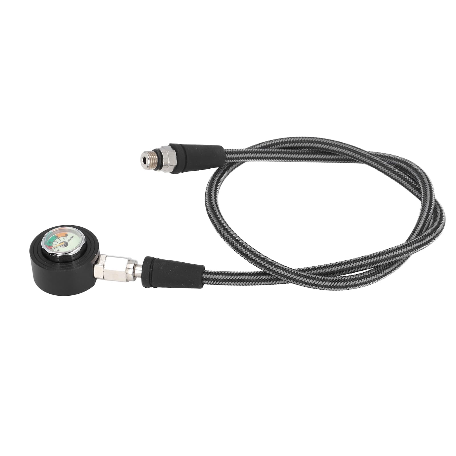Diving Pressure Gauge, Luminous Design, 360 Degree Rotatable High Performance Diving Accessory for Divers (80cm)