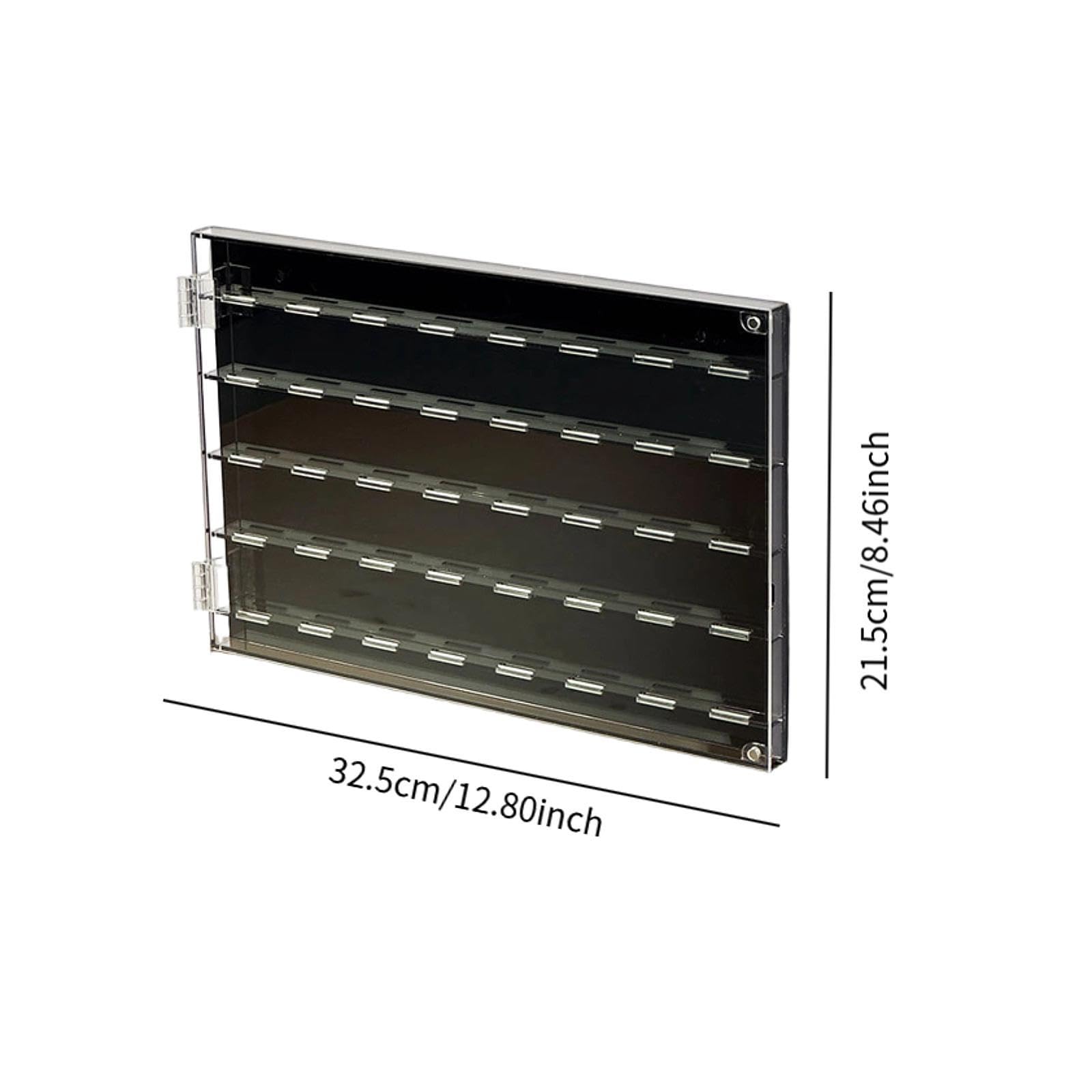 Milageto Caja Acrílica para Púas de Guitarra con Gran Capacidad Estuche de Almacenamiento Transparente Organizador de Accesorios Musicales Adecuada para Colecc, 32.5 X 21.5 X 2.2 Cm