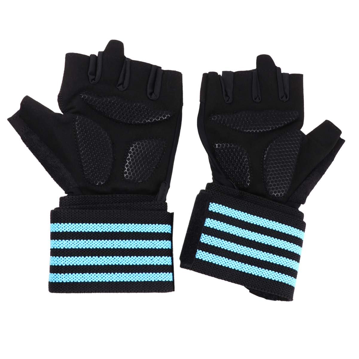 Toddmomy Lot De 3 Paires De D'haltérophilie De Fitness Demi-Doigts De Musculation D'extérieur Protège-Poignets Paumes Protectrices pour Équipement De Sport