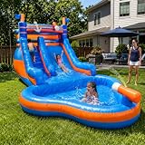 YJMAOYI 23FT Inflatable Water Slide with Pool...