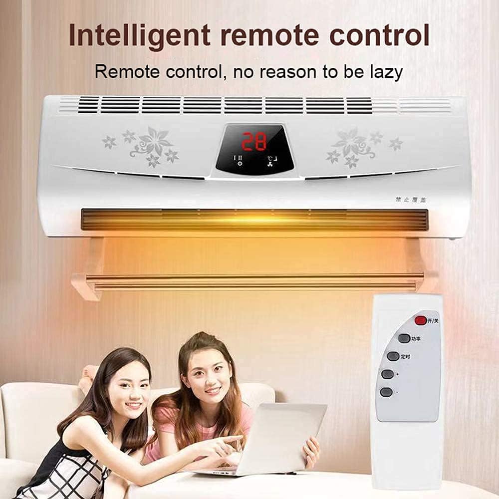 Air Cooler for Home Office Evaporative Coolers Free Installation Energy Saving Wall Mounted Air Conditioner Portable Heating Fan Home Timing Remote Control WiFi Thermostat