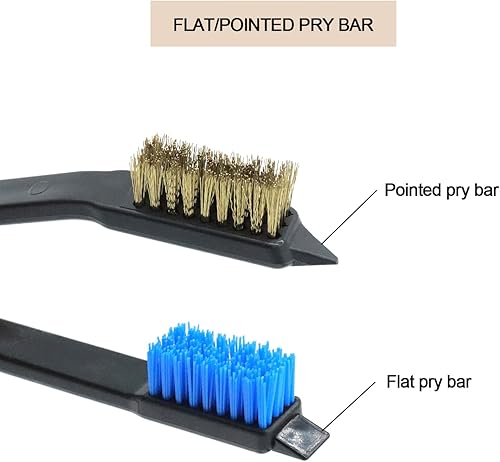 Miniatura 6 de Juego de cepillos de limpieza de pistola Juego de púas de latón cobre acero nylon acero inoxidable Ploymer Pick Set cepillos de cerdas