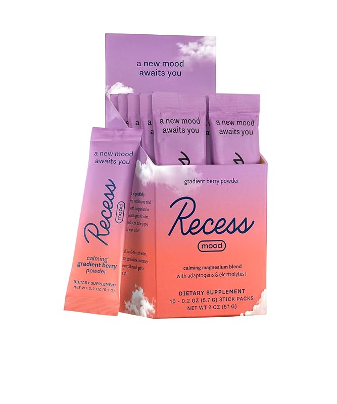 Recess Magnésio em pó, Gradient Berry, 5,6 g, 10 sachês