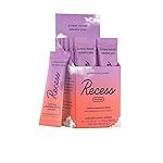 Recess Mood Powder, Calming Magnesium L-Threonate Blend with Passion Flower, L-Theanine, Electrolytes, Magnesium Calm Support Supplement - Gradient Berry Pack of 10