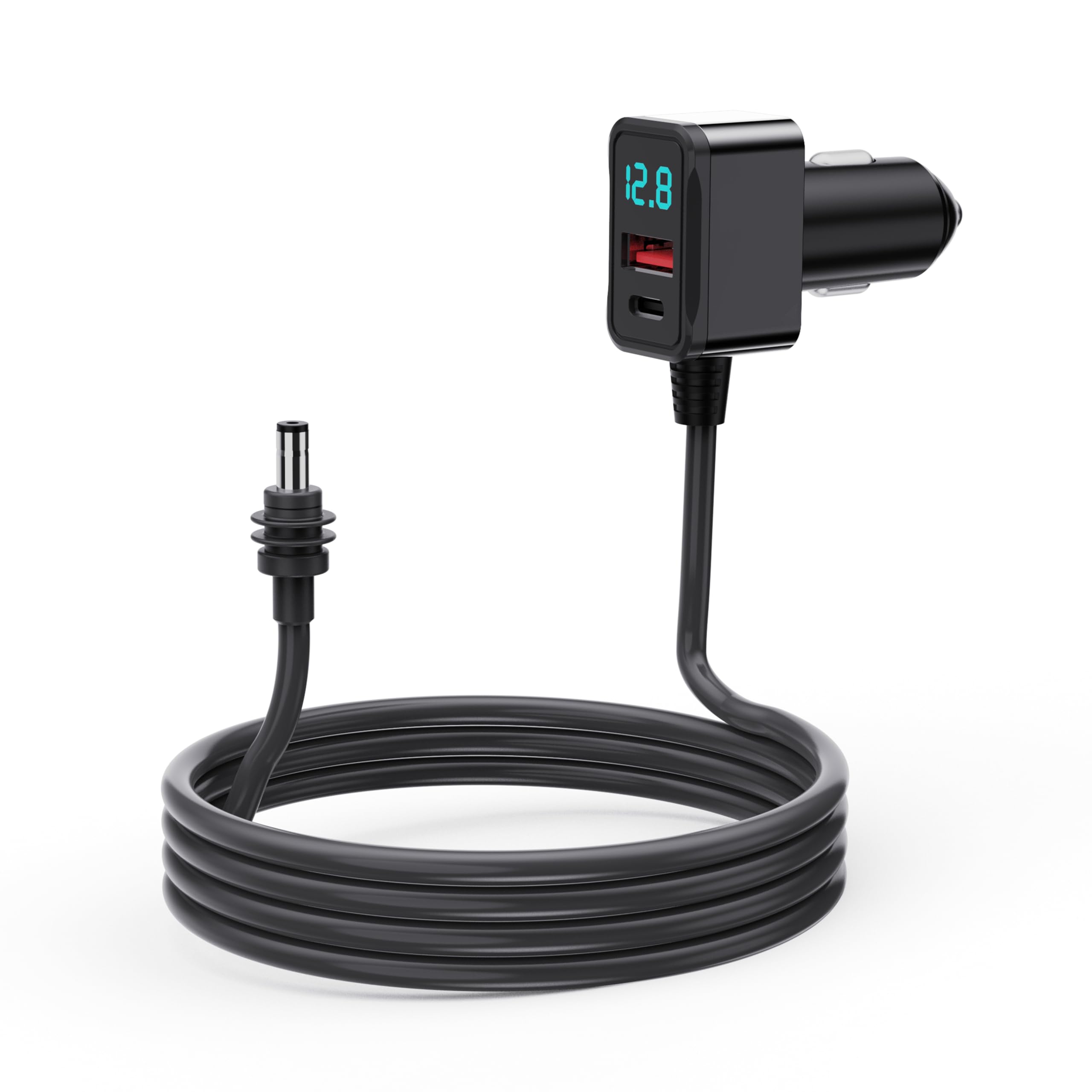 Câble Chargeur Starlink Mini 3 En 1 - Adaptateur Allume-cigare 12V-24V, Ports USB-C Et USB-A, écran Numérique