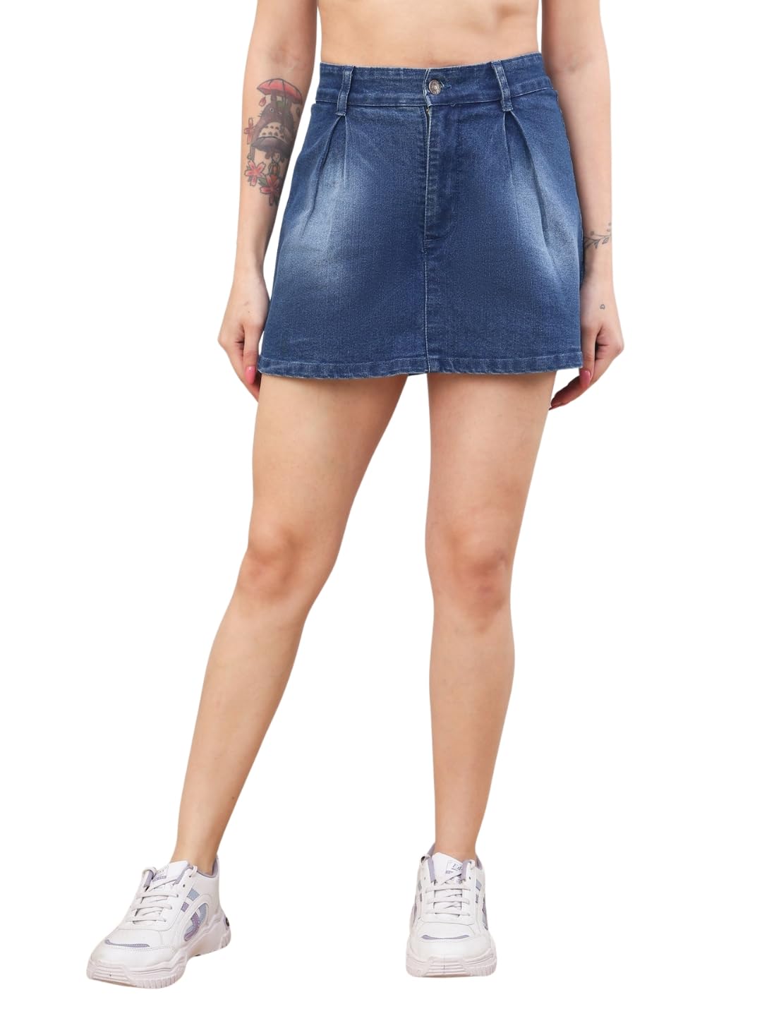 puella Dark Blue Denim Mini Skirt-picture-21