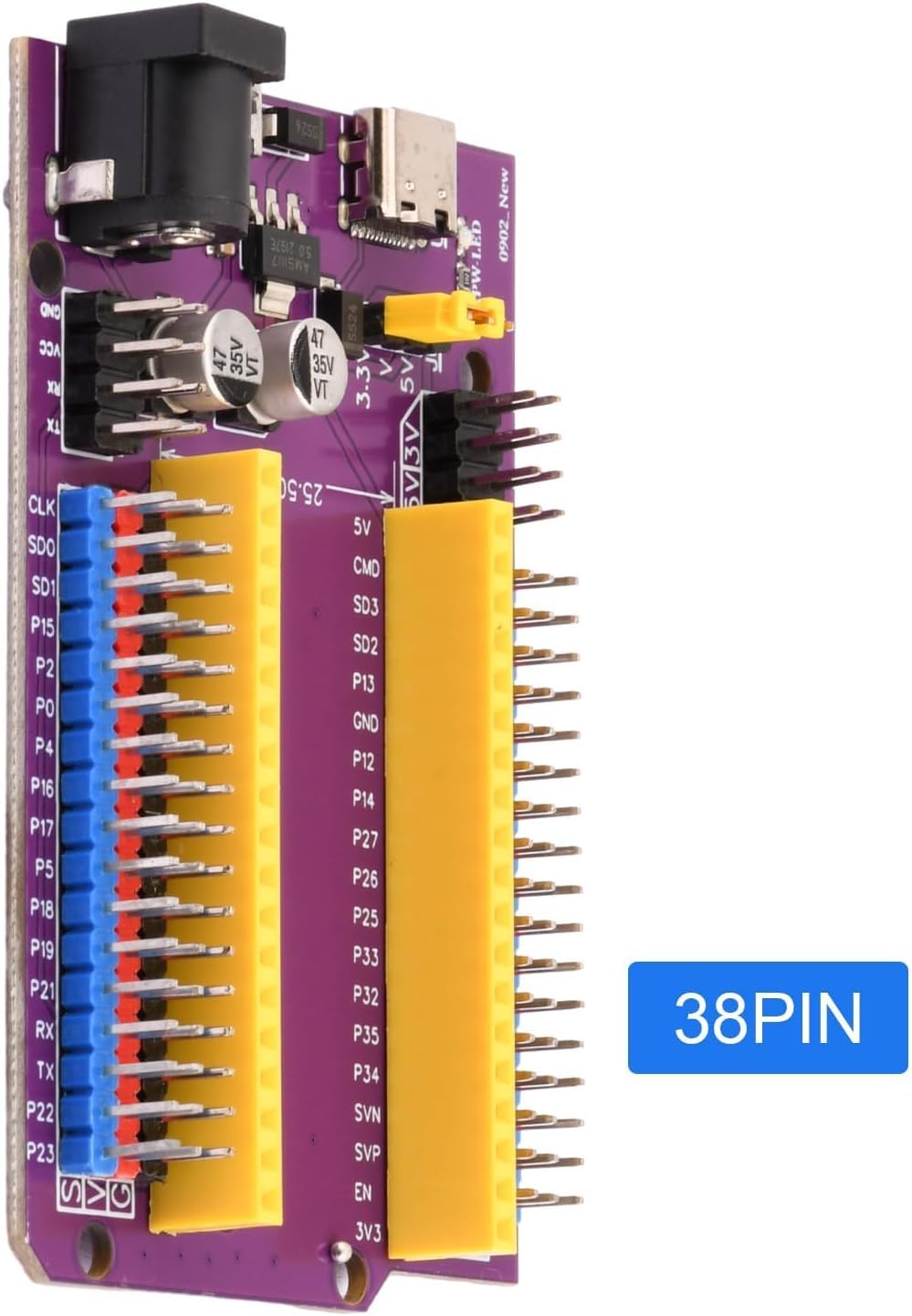 Diymore 2 Pezzi per ESP32 Dev Kit C Breakoutboard NodeMcu per ESP32 Scheda di Sviluppo 2,4 GHz Dual Core WLAN WiFi Bluetooth CP2102 Chip