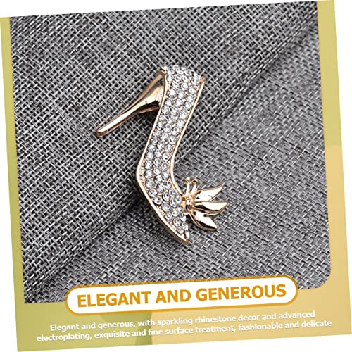 High Heels Brooch Rhinestone Brooch Rhinestone Heels For Women Trendy Gifts Womens Jewelry Fashion Jewelry For Women Crystal Collar Pin Gifts For Friends Female Badge For Women Hat #TOP4