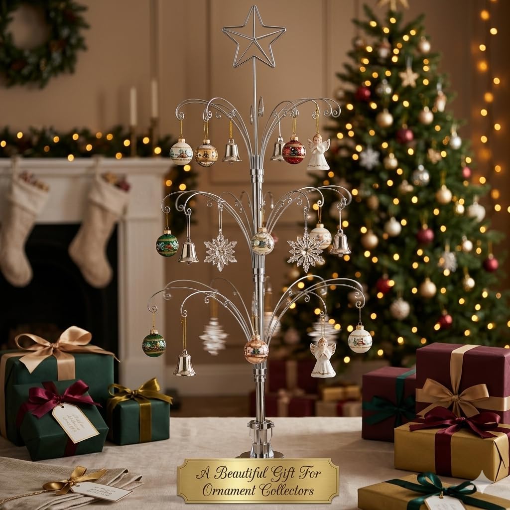 Amazon.co.jp: HOHIYA 金属製 クリスマスオーナメント用ツリー 回転