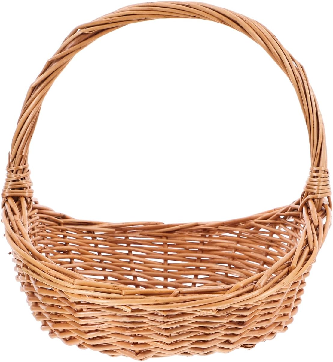 SUPVOX Picnic Basket Wedding Flower Girl Baskets Rattan Flower Vegetable Woven Fruit Fast Food Groceries Wear-Resistant Grocery Eggs Travel Petal Wicker