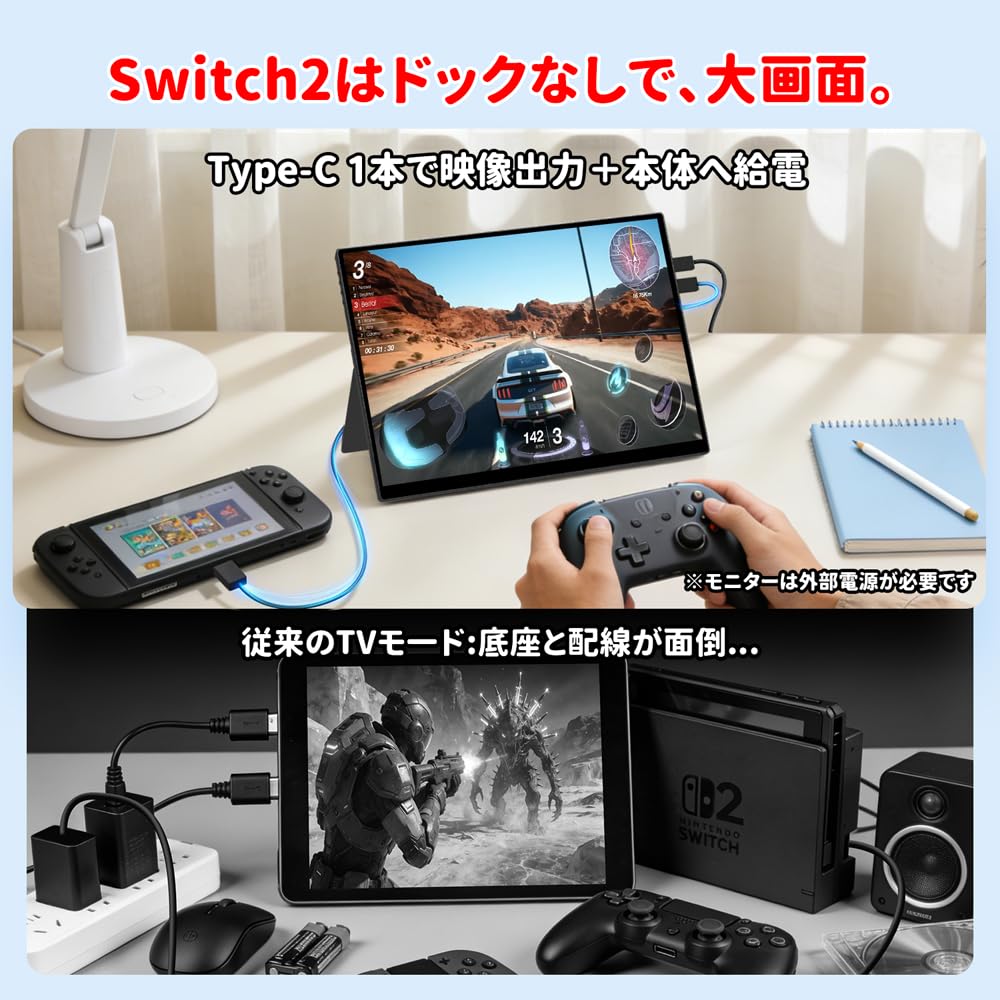 Amazon.co.jp: HAILESI S123N モバイルモニター 12.3インチ 1920x1280