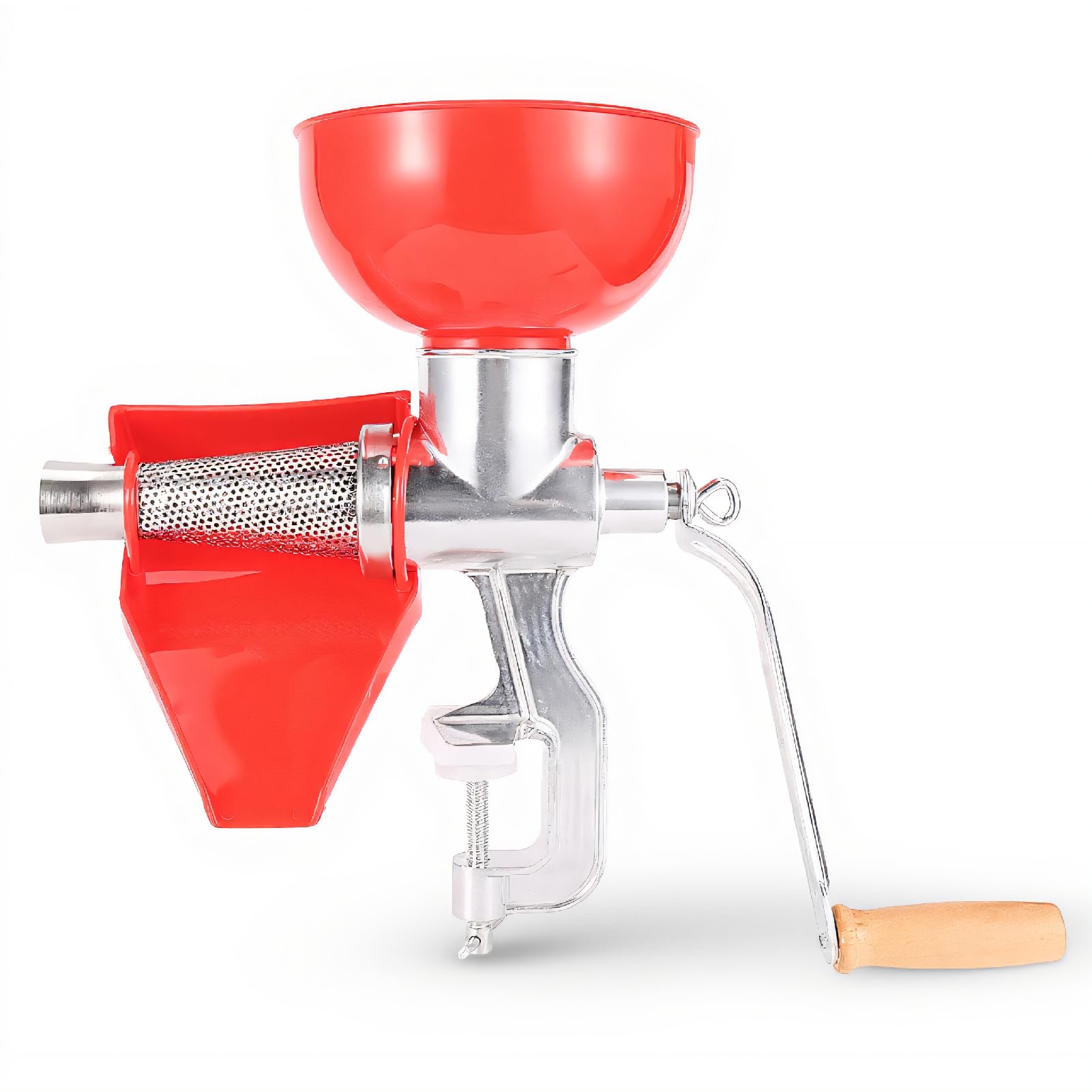 Tomatensieb, Tomaten-Entsafter aus Aluminiumlegierung, Dicker Manueller Entsafter für Obst, Tomaten, Zitrone, Orange, Gemüse, Küchenwerkzeug, Selbstgemachte Nudelsaucen, Frische