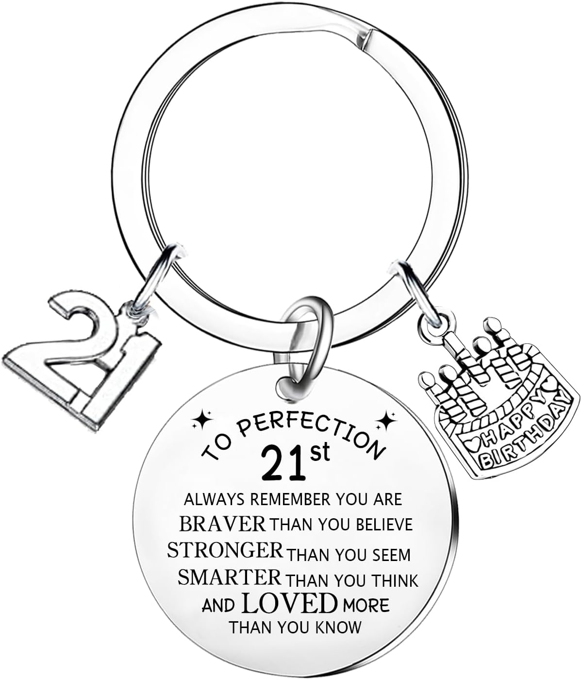 Happy 13th 16th 18th 21st 30th 4oth Birthday Gifts For women men Birthday Keyring 13 16 18 21 30 40 Years Old Gift For Him Her