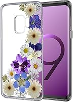 Vista 3 de Unov - Carcasa para Samsung Galaxy S9, con diseño suave, TPU, absorción de impactos, delgada, patrón labrado, cubierta de protección posterior