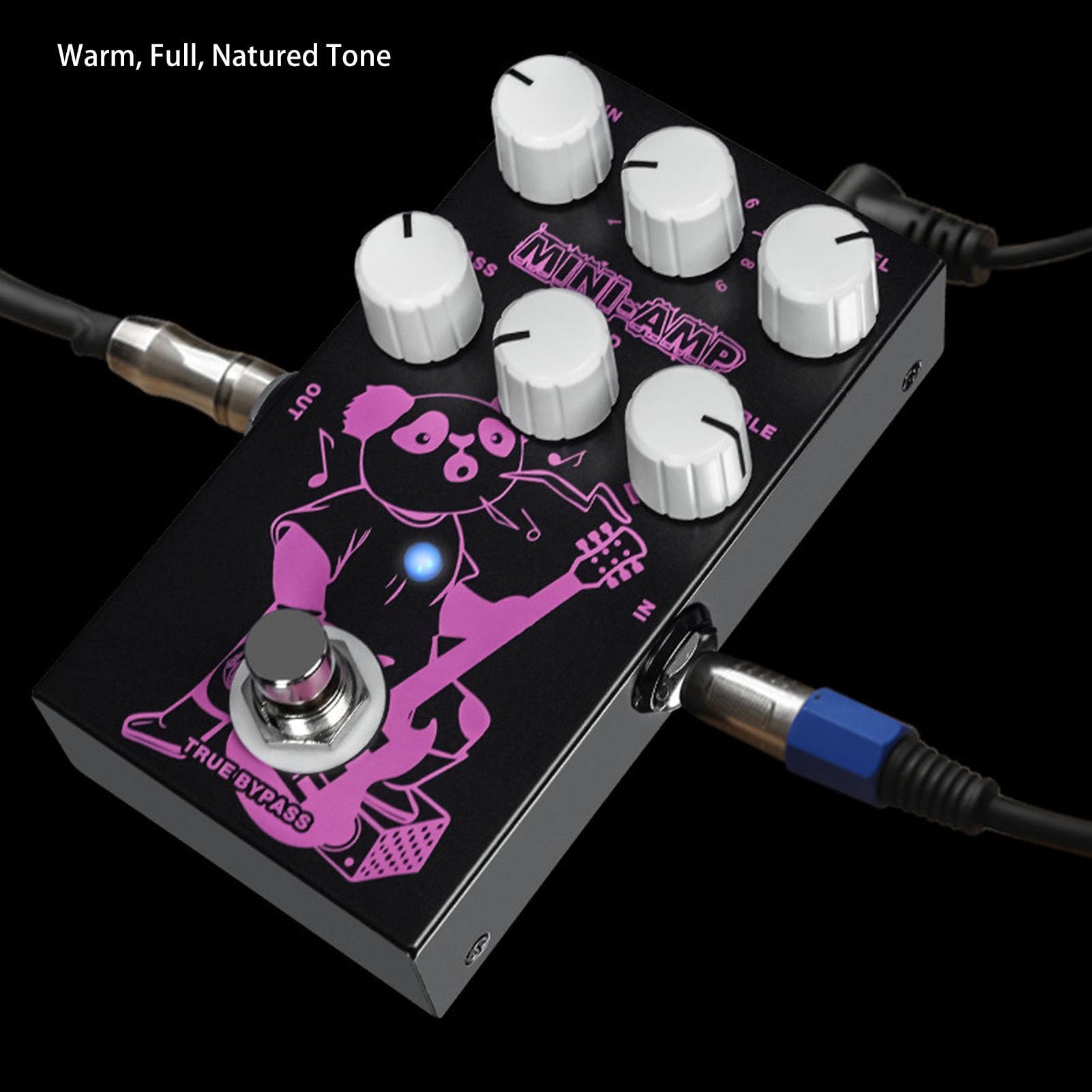 Metalowy pedał Efektów Gitarowych z 9 Opcjami Tonów 3 EQ Ciepłe Naturalne Jasne Odcienie Mini pedał Efektów do Gitary Elektrycznej