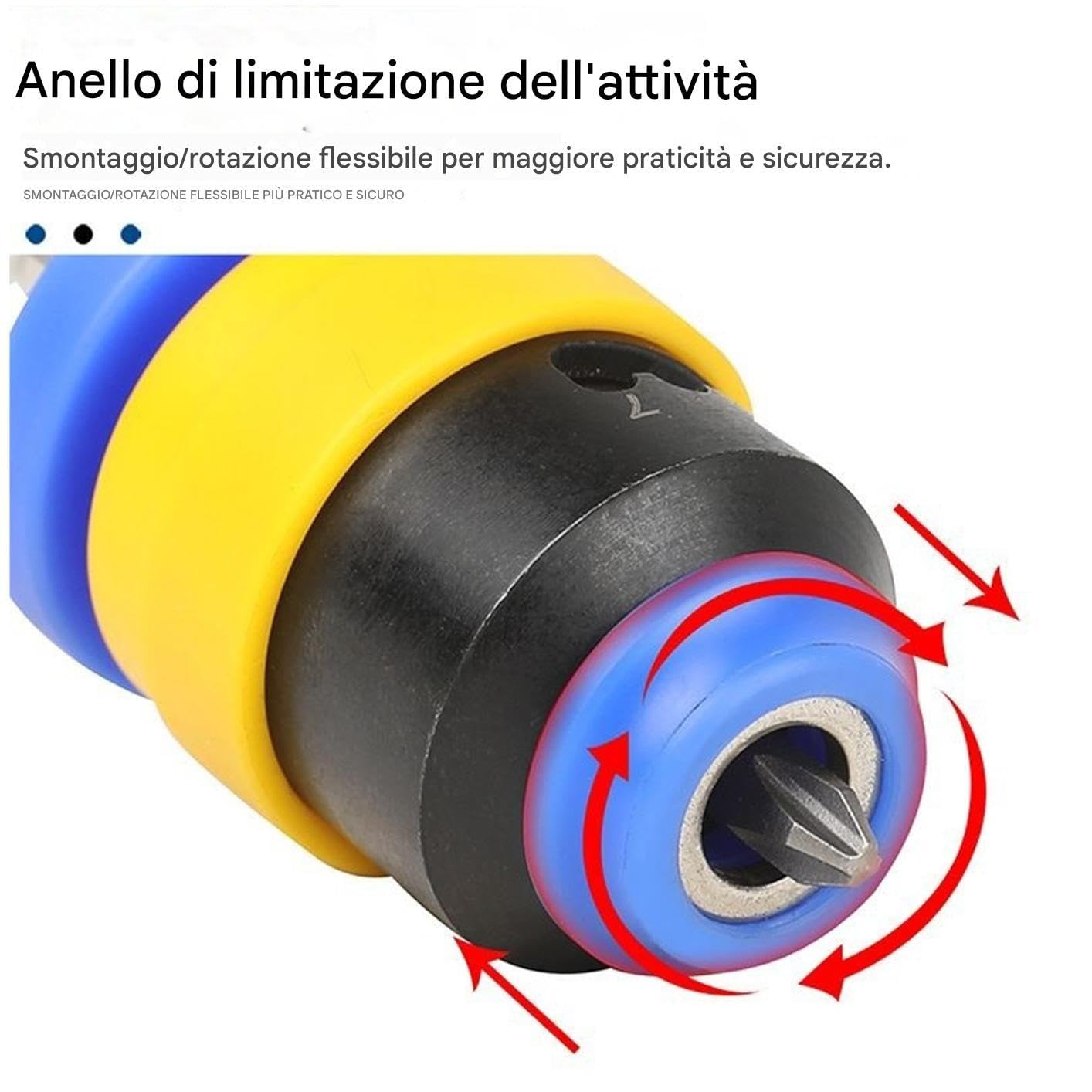 Portapunta per Avvitatore Adattatore di Posizionamento Magnetico a Gambo