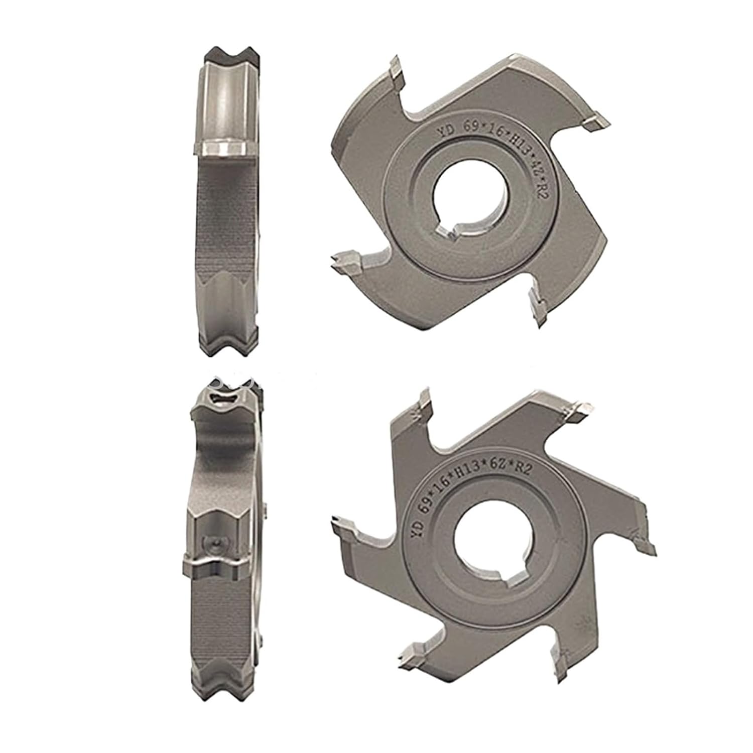 2Pcs Fine Trimming Cuttering Finishing 69 * 16*H13 Series for Edge Banding Machine Woodworking Machinery Parts(69X16XH13X6Z R2)