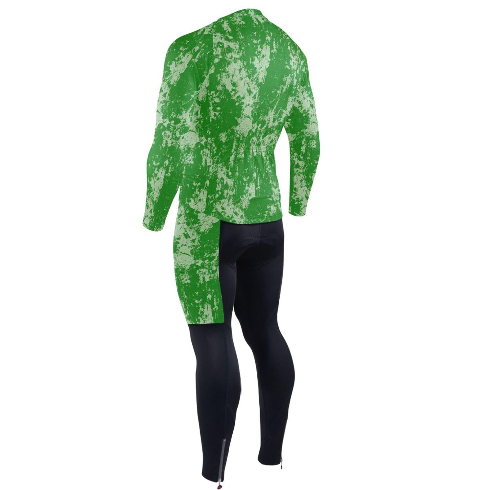 Fahrradtrikot für Herren, mit Taschen, Windbreaker, langärmelig, 3D-gepolstert