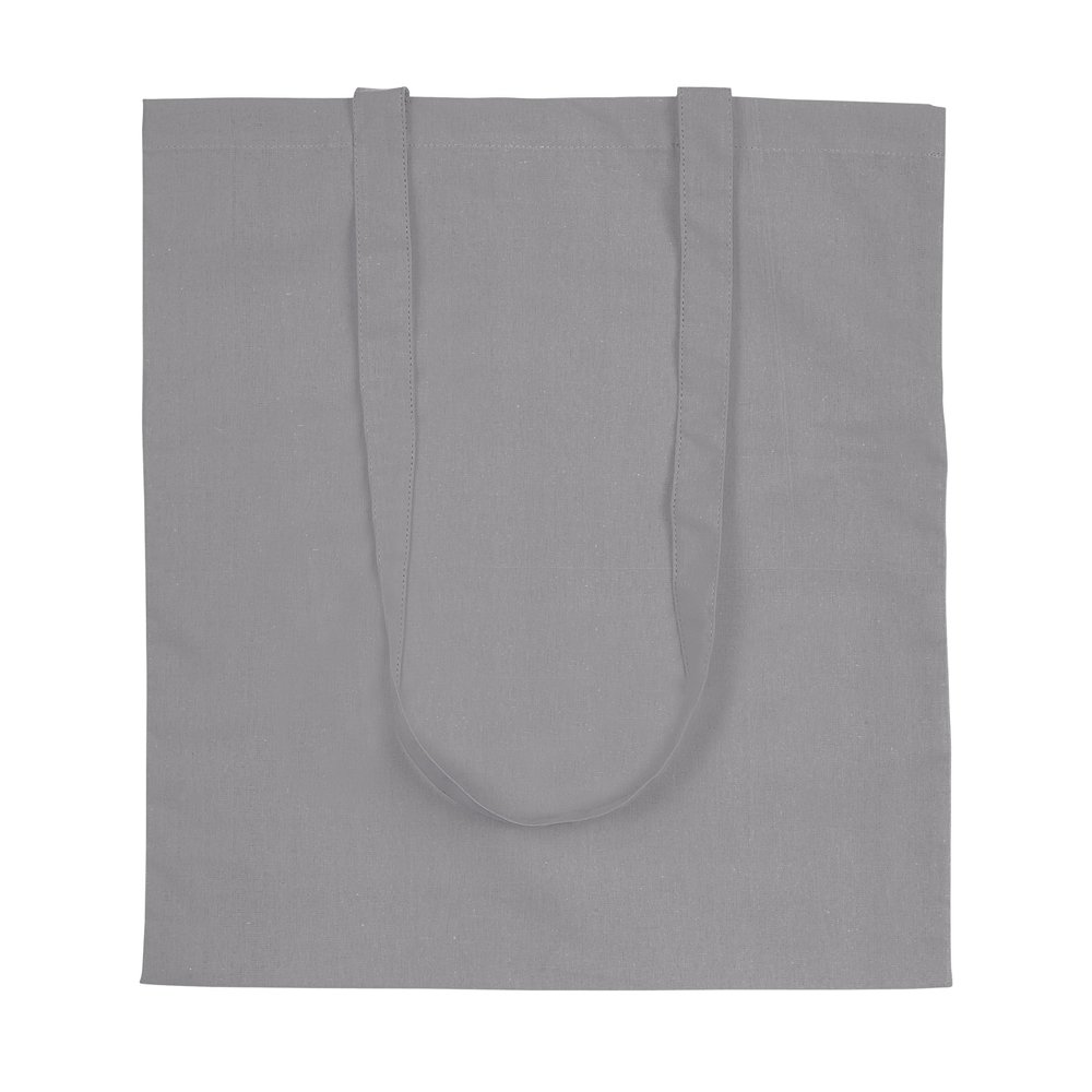 eBuyGB Pack of 5 Plain Natural Resuable Cotton Shopper Tote Shoulder Canvas Shopping Grocery Bag, Grey,40 x 36cm