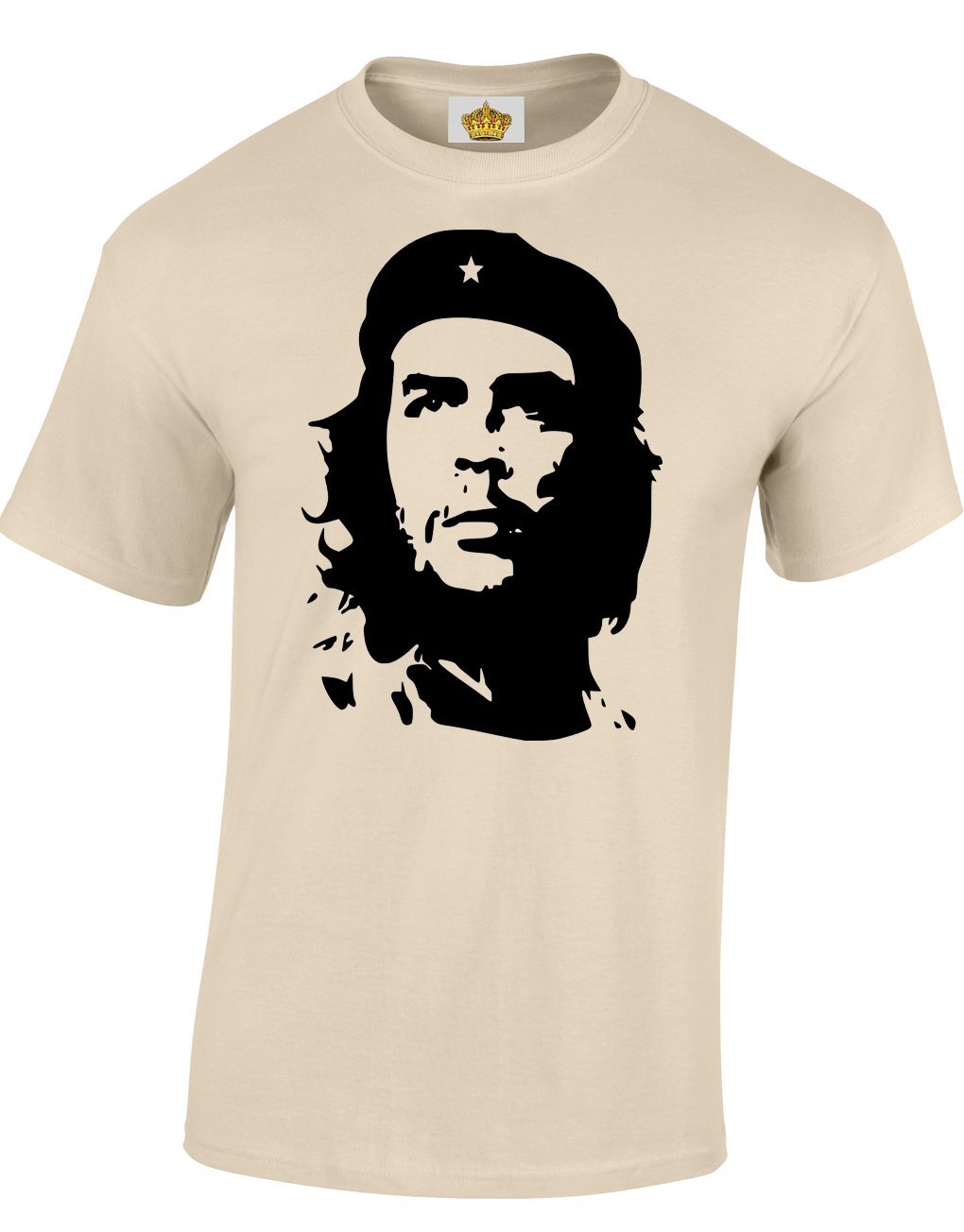 Crown Designs Che Guevara Iconic Image Novelty Gifts for Men & Teenagers T-Shirts Tops - Natural/Large