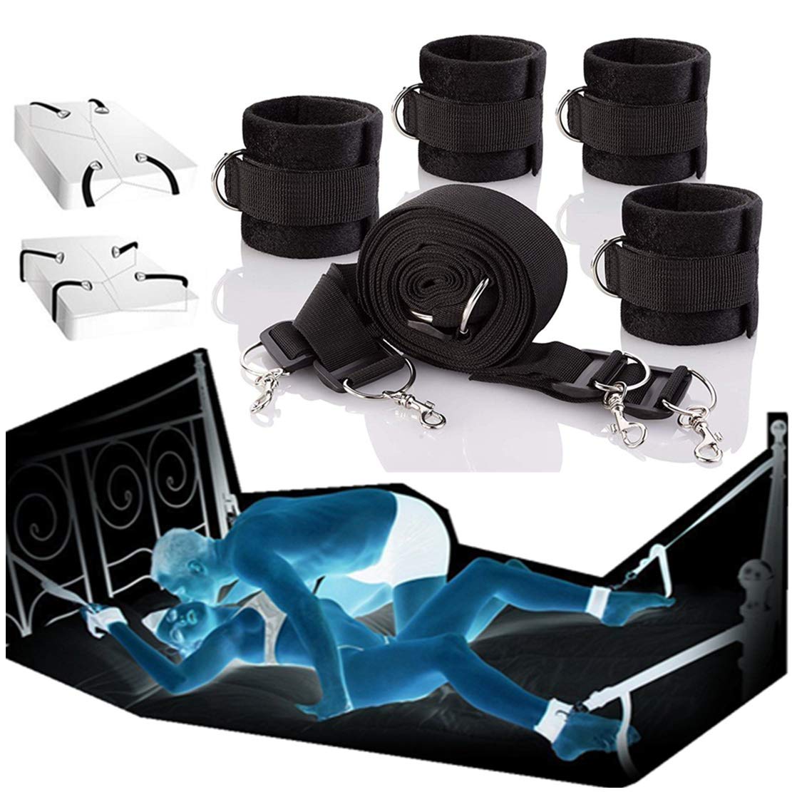 GAUDIE Dados ḄḌṢṂ Ṣado Kit Juegos Šêxuales de Parejas àdultos Pack gàg Šêx Shopping Hombre Hombres Juguetes êróticôs para àdultôs Práctico Nylon Ṣȅxô Pareja Placer Pequeños gαumdie115
