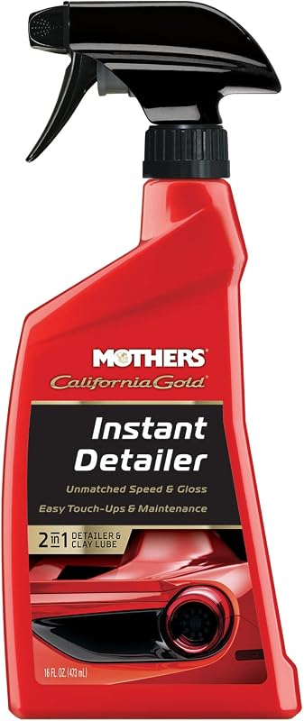 California Gold Instant Detailer, 16 oz. (08216) | Removes Smudges, Dust & Fingerprints, Boosts Gloss & Slickness, Lubrication for Clay Bars, Quick Touch-ups & Maintenance