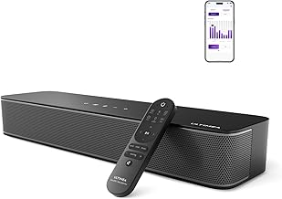 ULTIMEA 2.1 Kanal Soundbar für TV Geräte mit integriertem Subwoofer, APP-Steuerung, All-in-One Soundbar für Fernseher, TV-Lautsprecher mit verstellbarem Bass, Bluetooth 5.3 TV Sound Bar, Solo B30
