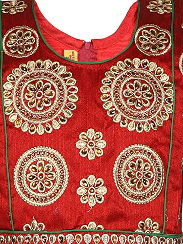 Ashwini Girl Polyester Embroidery Salwar Suit With Skirt4