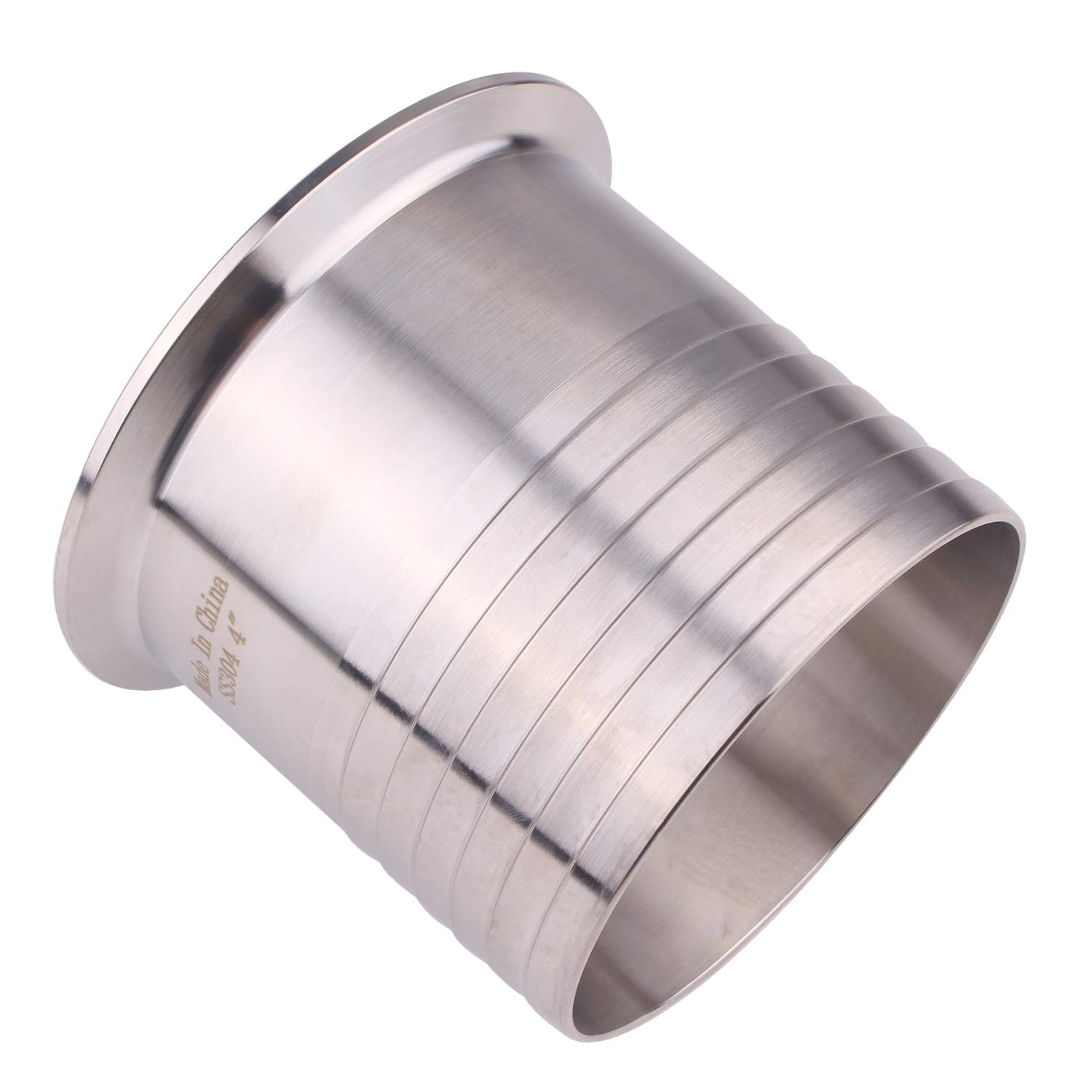 Dernord 3,8 cm Tri Clamp au Tuyau barbelé adaptateur SUS304 Flexible sanitaire cannelé Raccord de tuyau 4 Inch