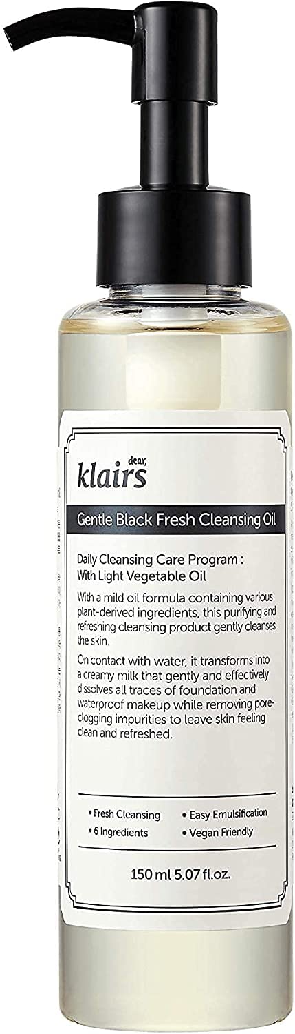 Dear Klairs Gentle Black Fresh Cleansing Oil 150ml