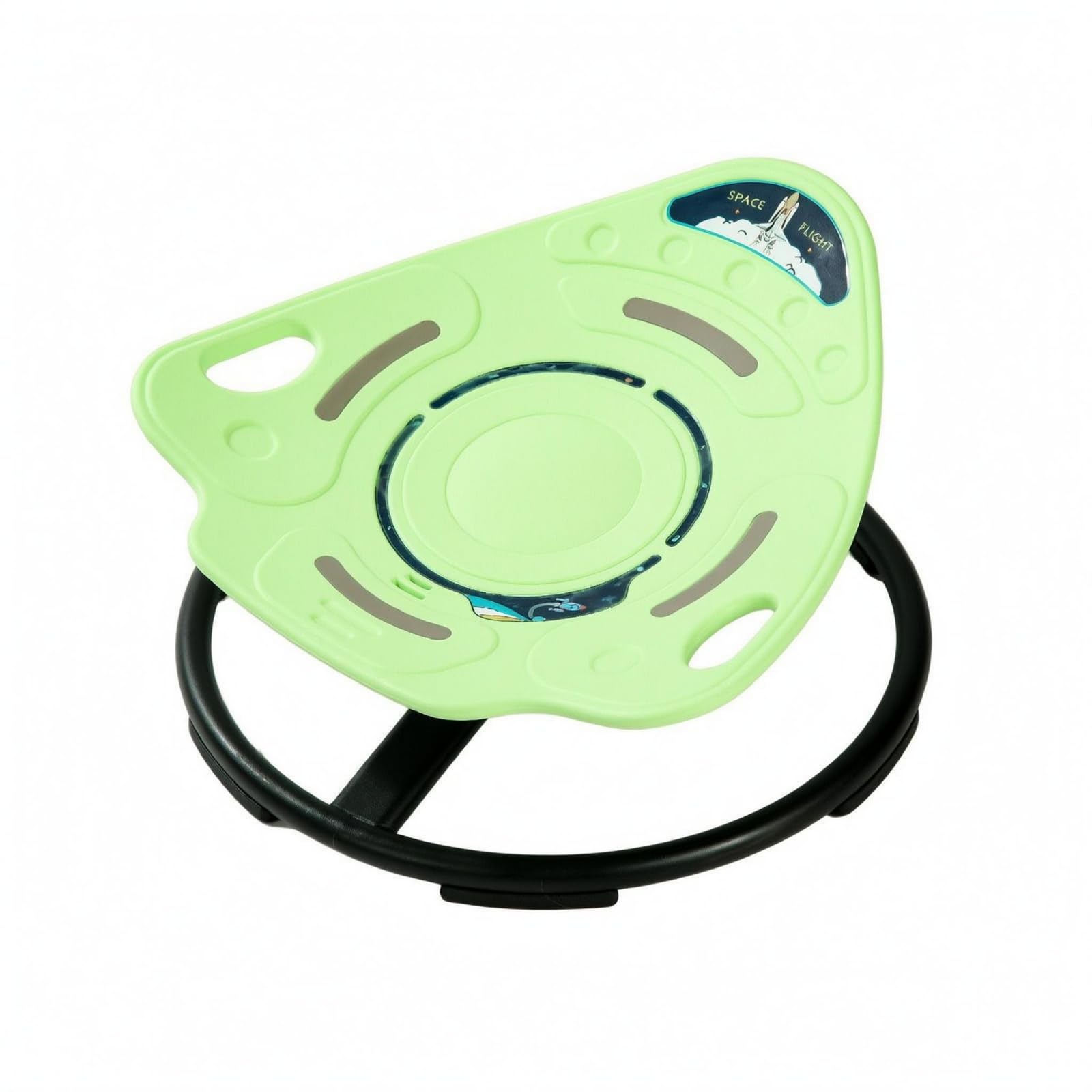 Sedia Girevole per Bambini Sedia Rotante Sedia Equilibrio Seduta attività con Seduta Modellata Stabile E Base Circolare in Metallo Adatta per Esercizi, Verde