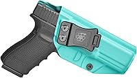 Vista 20 de Amberide Funda Glock 20 IWB, funda de transporte oculta Kydex para Glock 20/21/22 Gen3-5, lista para estándar y óptica, retención Posi-Click