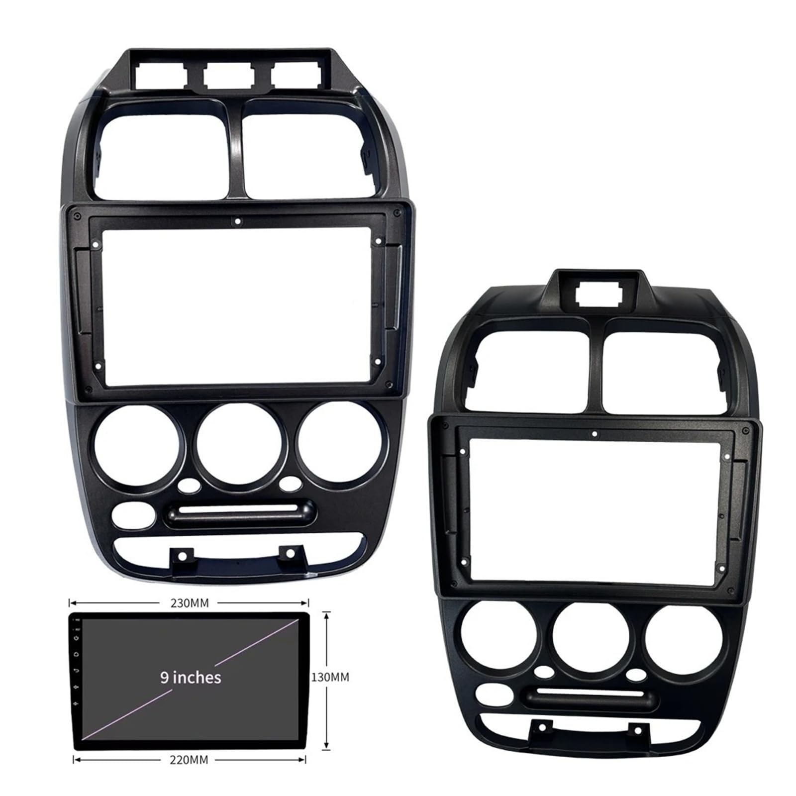 Fascia Marco Adaptador Fascia Marco Coche Kit Panel Ajuste Radio Android 9 Pulgadas para Hyundai para Accent para Verna 1999-2003 2004 2005 Juego Panel Radio