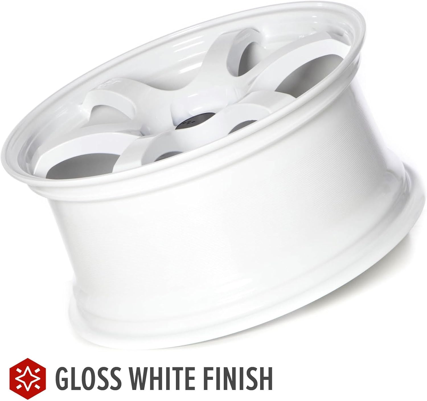 Circuit Performance CSF1 18x8.5 Gloss White 5x114.3 [+35mm] 57DR Style Compatible with Honda Accord Civic Toyota Camry etc