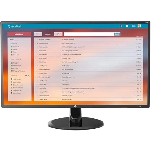HP LED-Backlit LCD Monitor 27" Black (2KZ35A6#ABA)