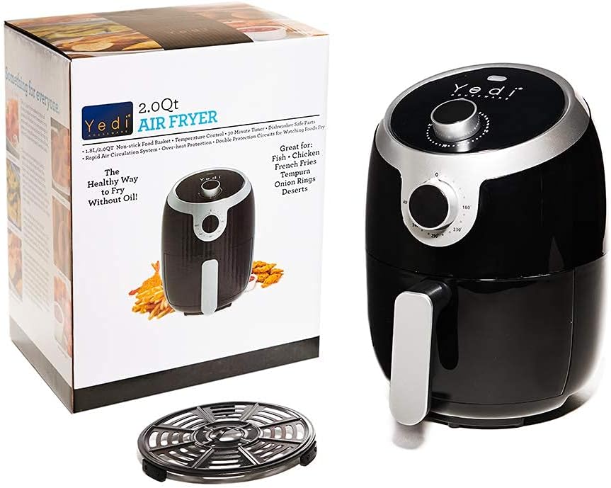 YEDI HOUSEWARE GV030 Air Fryer with packaging and inner tray