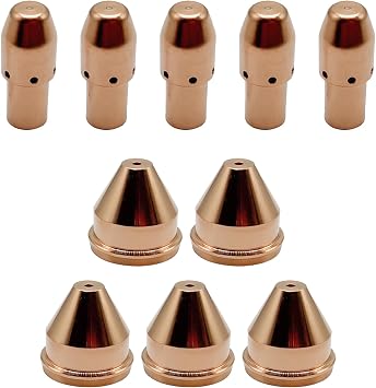 10Pcs Electrode Nozzle Kit Fit for ESAB PT-38 / PT-37