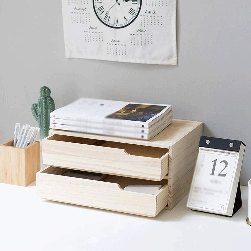Aufbewahrung Ordner/Schnellhefter/Organisator/Holzschublade Art Desktop Bücherregal Multifunktions-Dateiablage Arbeitsbereich Schreibtisch Veranstalter for Home Office Ablagesystem Organizer