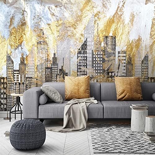 Papier peint 3D ville abstraite XLMING 200x140cm pour décoration de salon et chambre