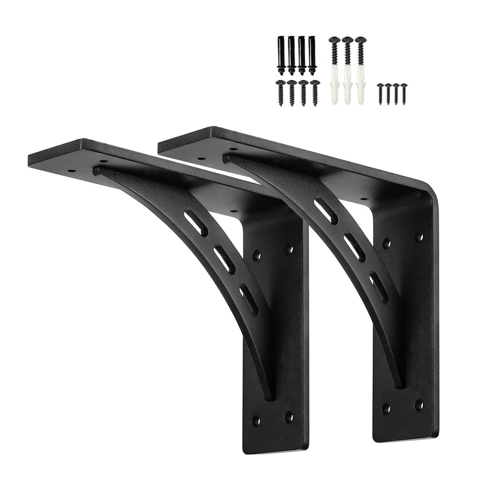 TWISAXC 2pcs Heavy Duty Shelf Brackets Wall Mounted Supports for Strong Stability Ensuring Durability and Long Term Shelves Brackets Wall Mounted Heavy Duty