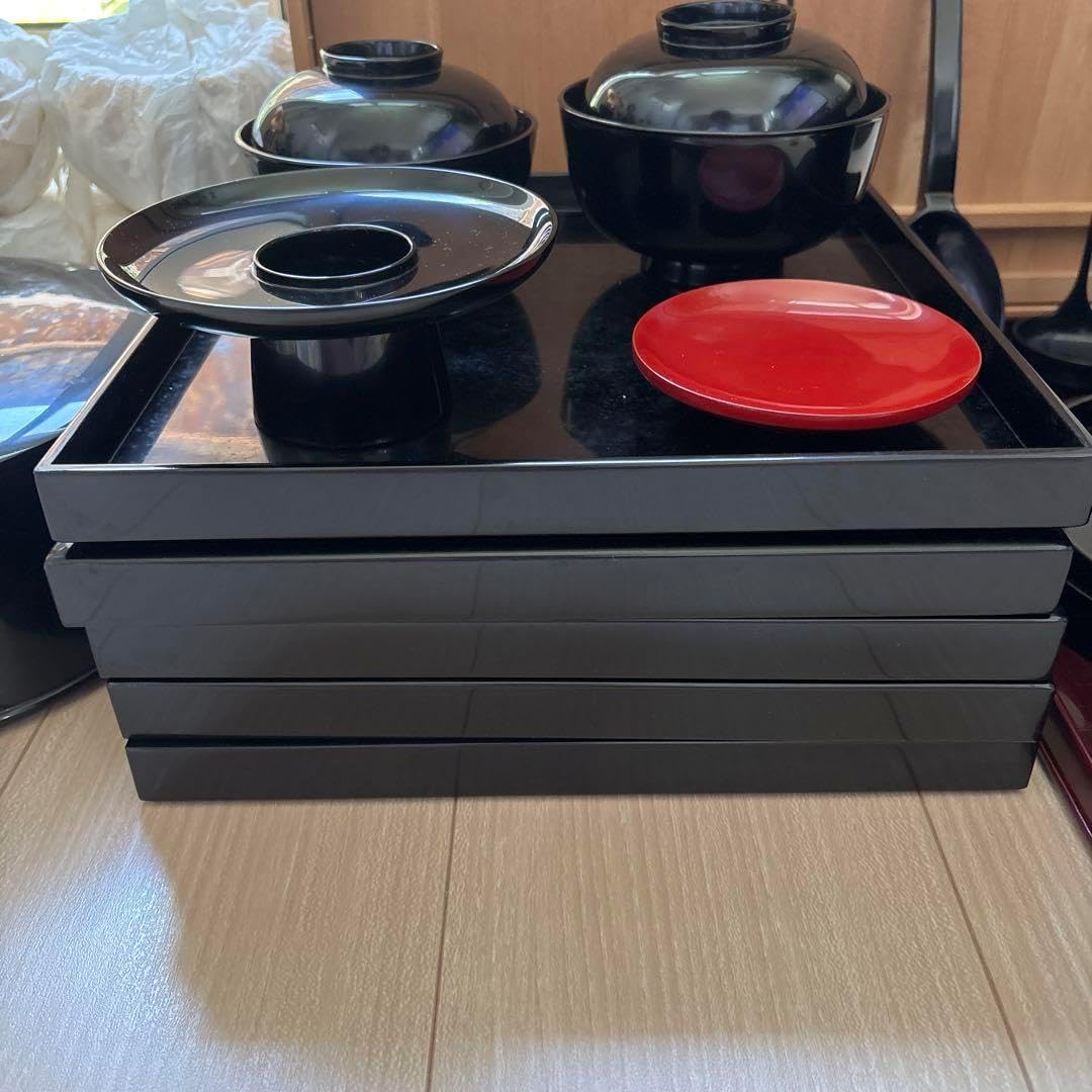 利休好 輪島塗 懐石道具 セット 5客 漆塗り 共箱付 利休好 輪島塗 懐石道具 セット 5客 漆塗り 共箱付 利休好 輪島塗 懐石