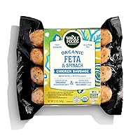 Vista 1 de WHOLE FOODS MARKET Salchicha de pollo orgánica con espinacas y feta, 12 onzas