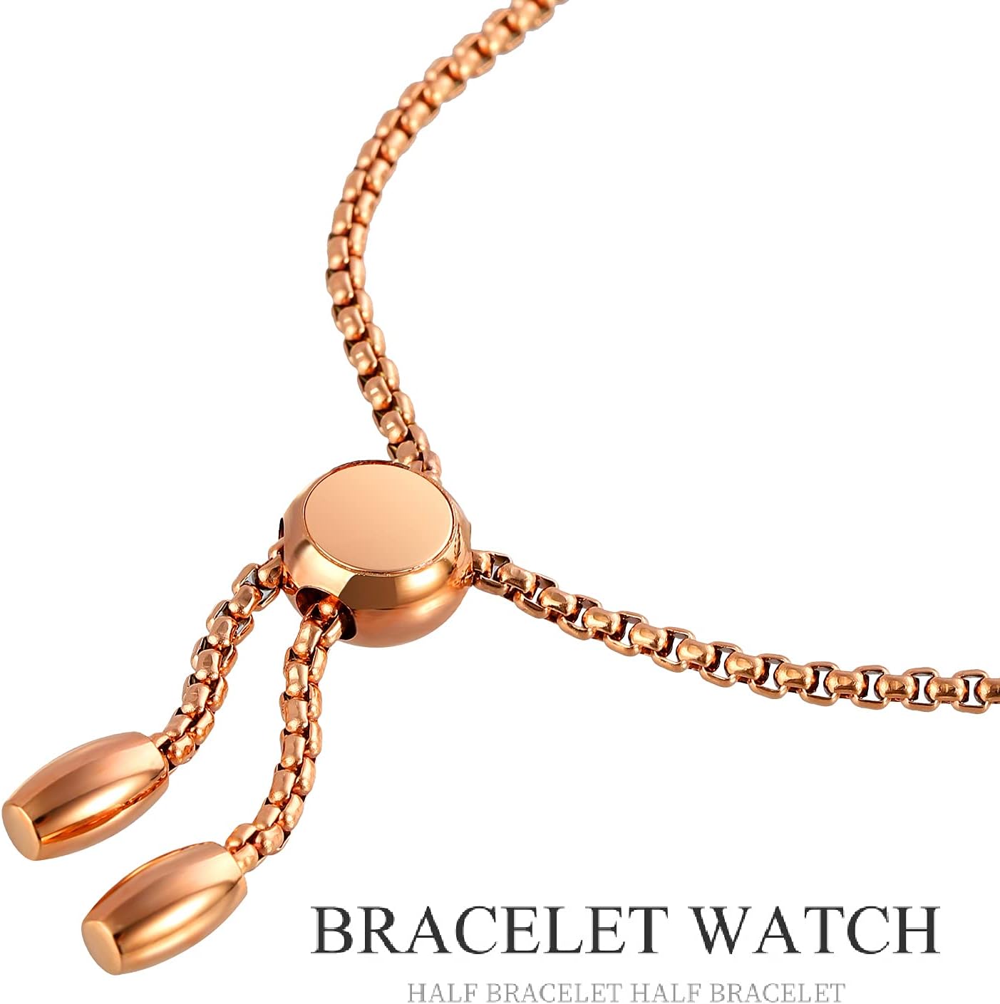 TOOCAT Women Analog Quartz Watch Metal Bracelets Rose Gold Watches with Glitter Diamonds Bracelet Waterproof Quartz Wristwatch for Female Womens - Image 5