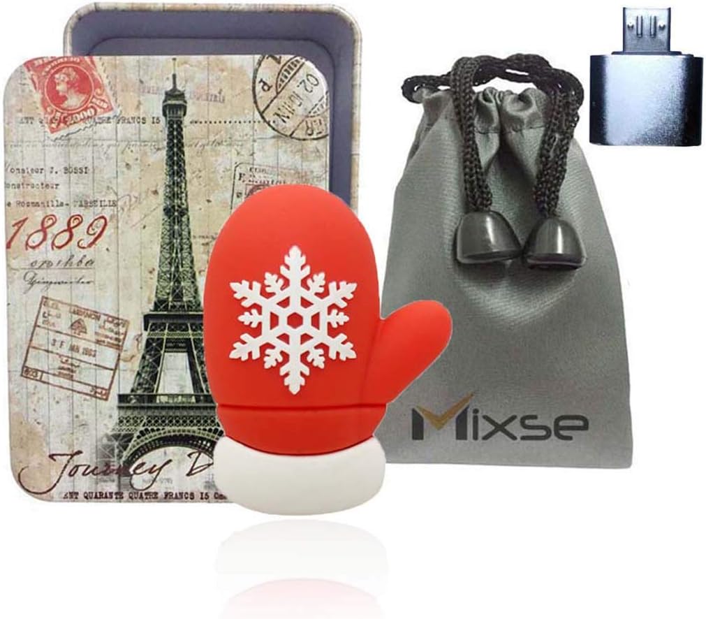 USB Flash Drive Memory U Disk Stick Storage Device Novelty Cute Christmas Glove 32GB