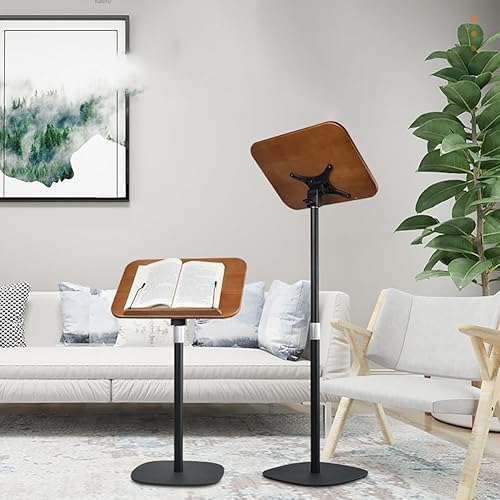 Miniatura 5 de Hocoder Soporte de libro para lectura Soporte de podio ajustable para Biblia, hoja de música, soporte de exhibición de libro de cocina de recetas